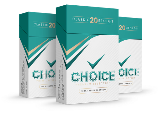 CHOICE SMOKE CLASSIC ERCIGS Sold by Carton (10 Packs of 20 Cigarettes per Carton)